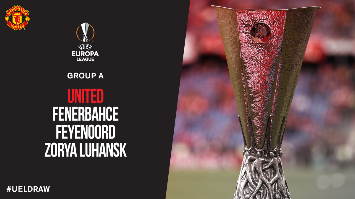 Лига Европы: «Юнайтед» сыграет с «Фенербахче», «Фейеноордом» и «Зарёй»