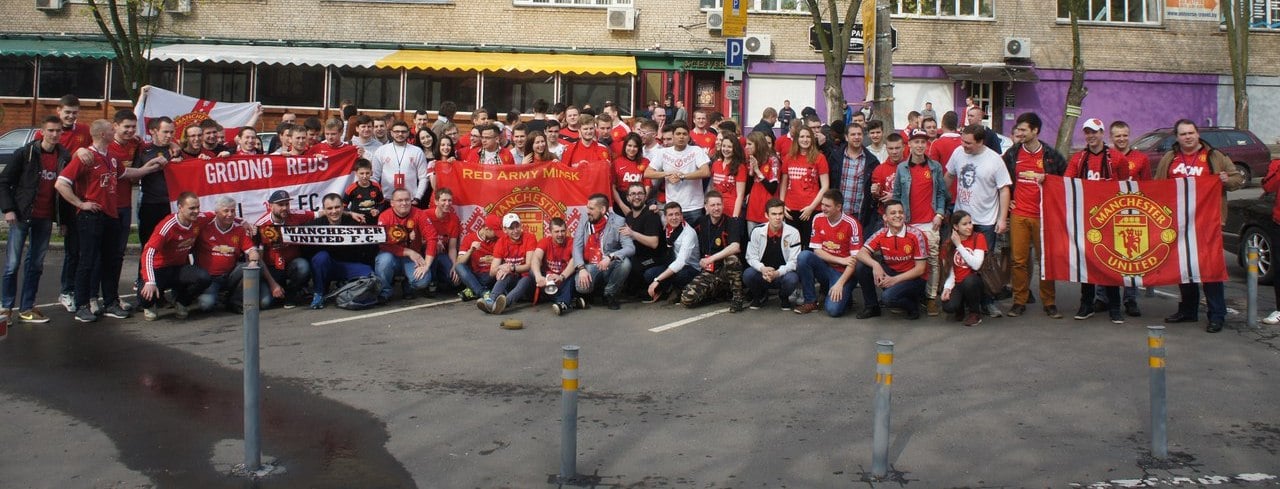 Сбор болельщиков «Манчестер Юнайтед» в Минске