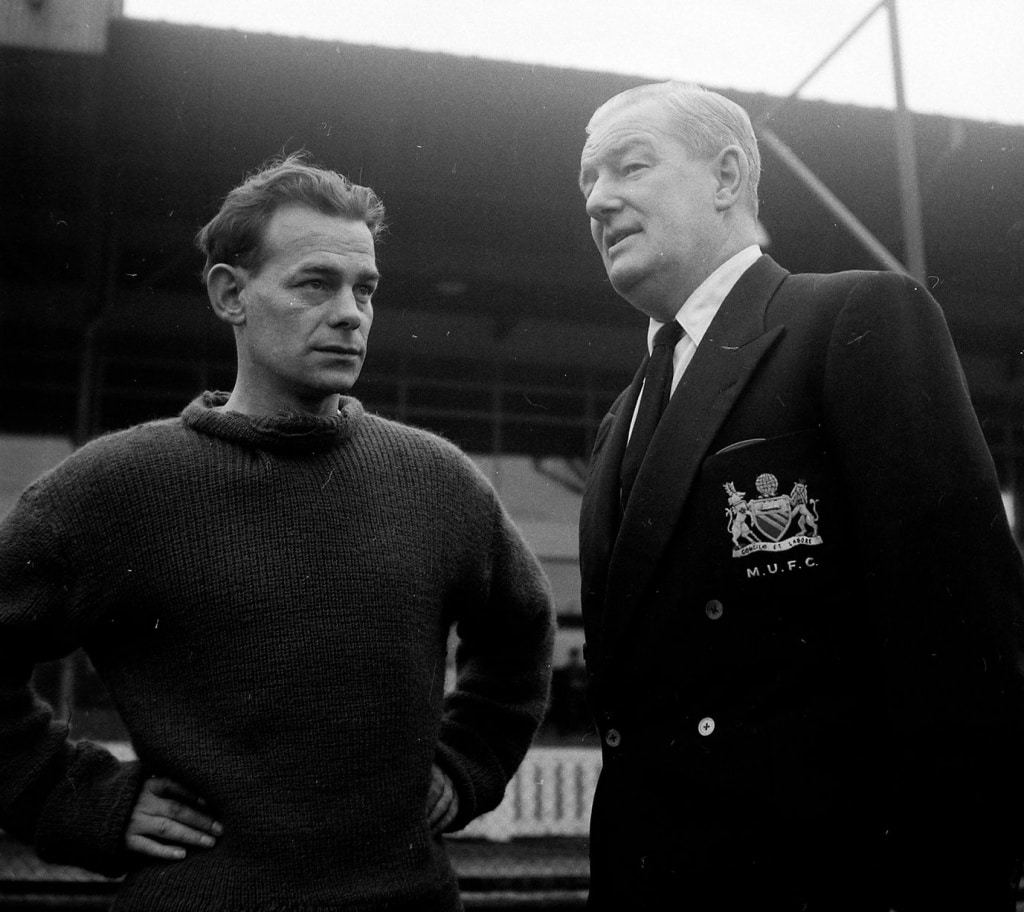 Первая тренировка «Манчестер Юнайтед» после Мюнхенской катастрофы