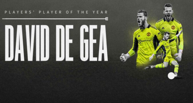 Де Хеа признан лучшим игроком сезона по версии игроков «Юнайтед»